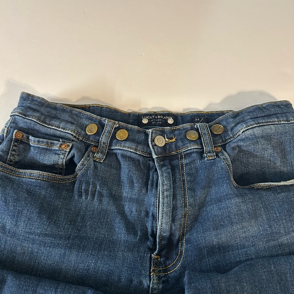 Lucky Brand Men's Dark Blue Bootcut Jeans Relaxed Fit 34/30 - Picture 2 of 9